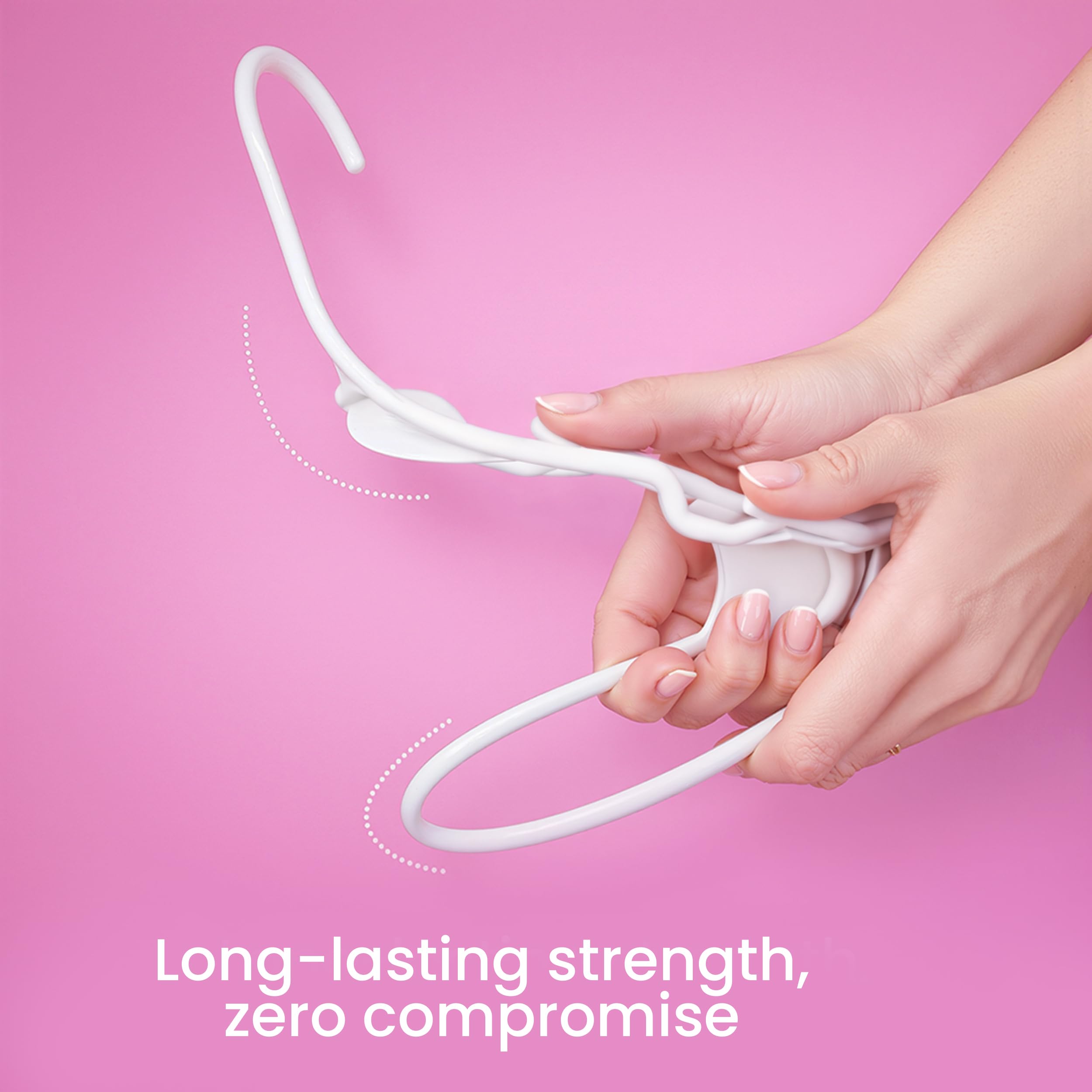 Utopia Home Plastic Hangers, 30 Pack, Clothes Hangers with Shoulder Grooves, Durable Space Saving Coat Hanger for Shirts, Pants, Skirts, Jackets, Blouses, Dresses and Everyday Wardrobe Use (White) 🍁 All In One Marketplace Canada