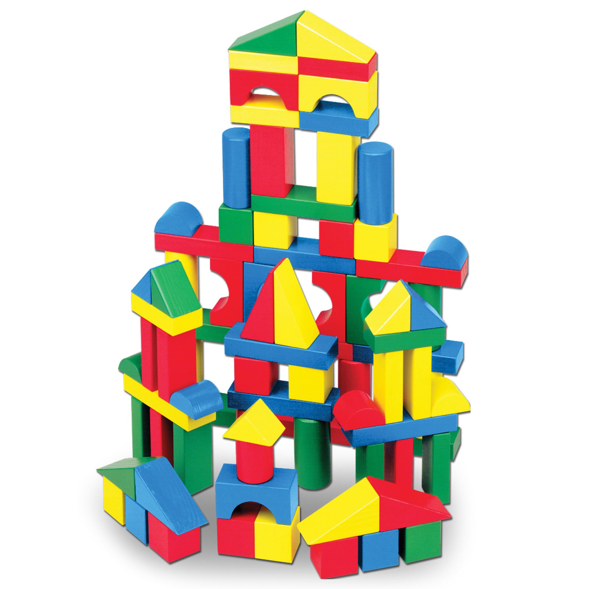 Melissa & Doug 100 Wooden Building Blocks with Storage Box 🍁 All In One Marketplace Canada
