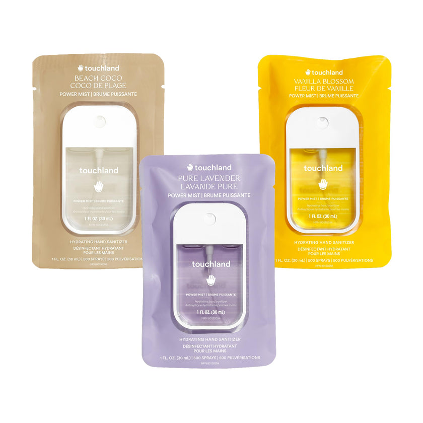 Touchland Hand Sanitizer Spray, Floral Trio - 3 x 1 FL OZ 🍁 All In One Marketplace Canada