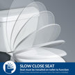 BEMIS 7300SLEC 000 Toilet Seat Will Slow Close and Removes Easy for Cleaning, Elongated, White 🍁 All In One Marketplace Canada