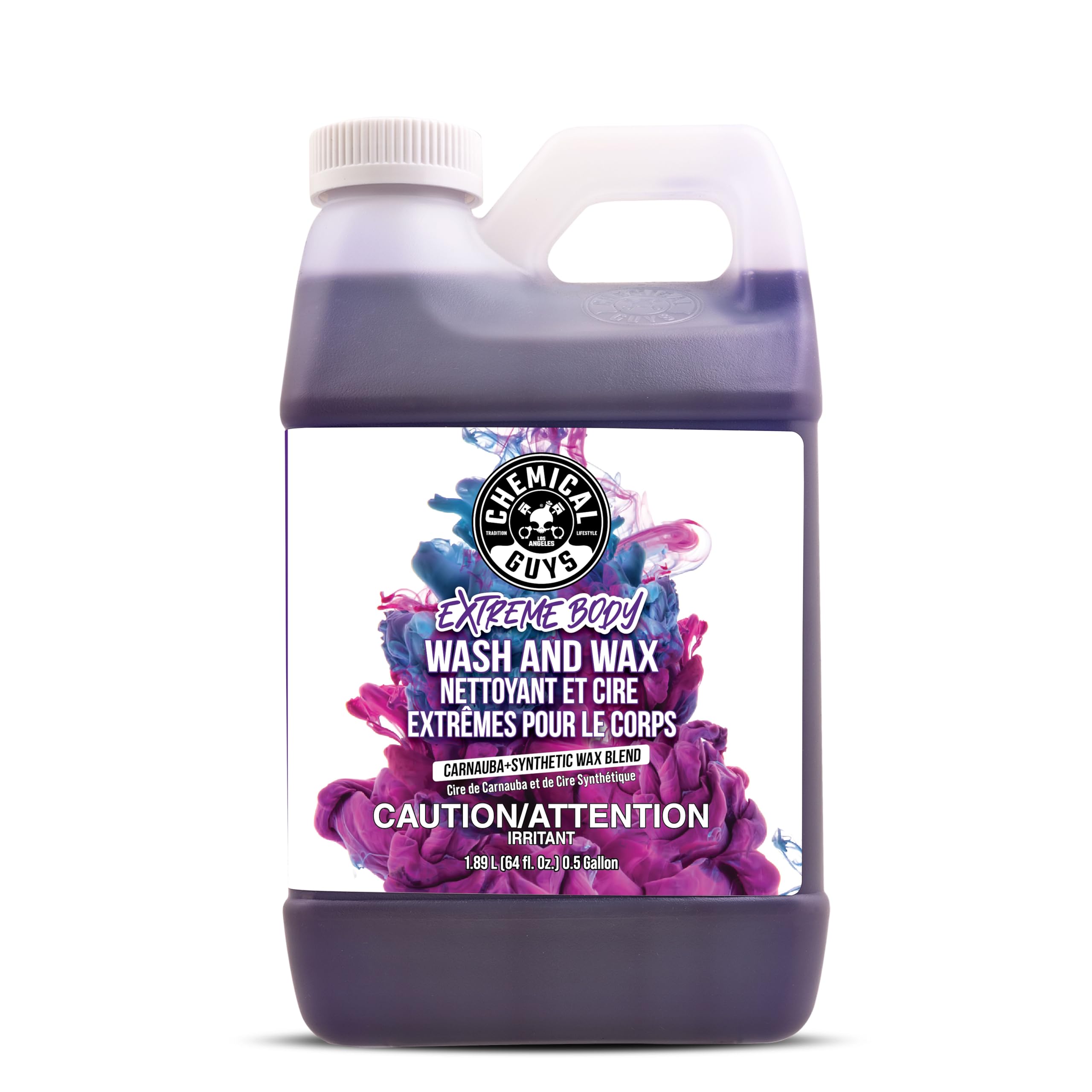 Chemical Guys Extreme Bodywash & Wax Foaming Car Wash Soap, (Works with Foam Cannons, Foam Guns or Bucket Washes) Safe for Cars, Trucks, Motorcycles, RVs & More, 1.89 L, Grape Scent 🍁 All In One Marketplace Canada