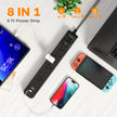 2 Pack Power Bar Surge Protector - 5 Widely Spaced Outlets 3 USB Charging Ports(2 USB C), 1875W/15A with 6Ft Braided Extension Cord, Flat Plug, Overload Surge Protection, Wall Mount for Home Office 🍁 All In One Marketplace Canada