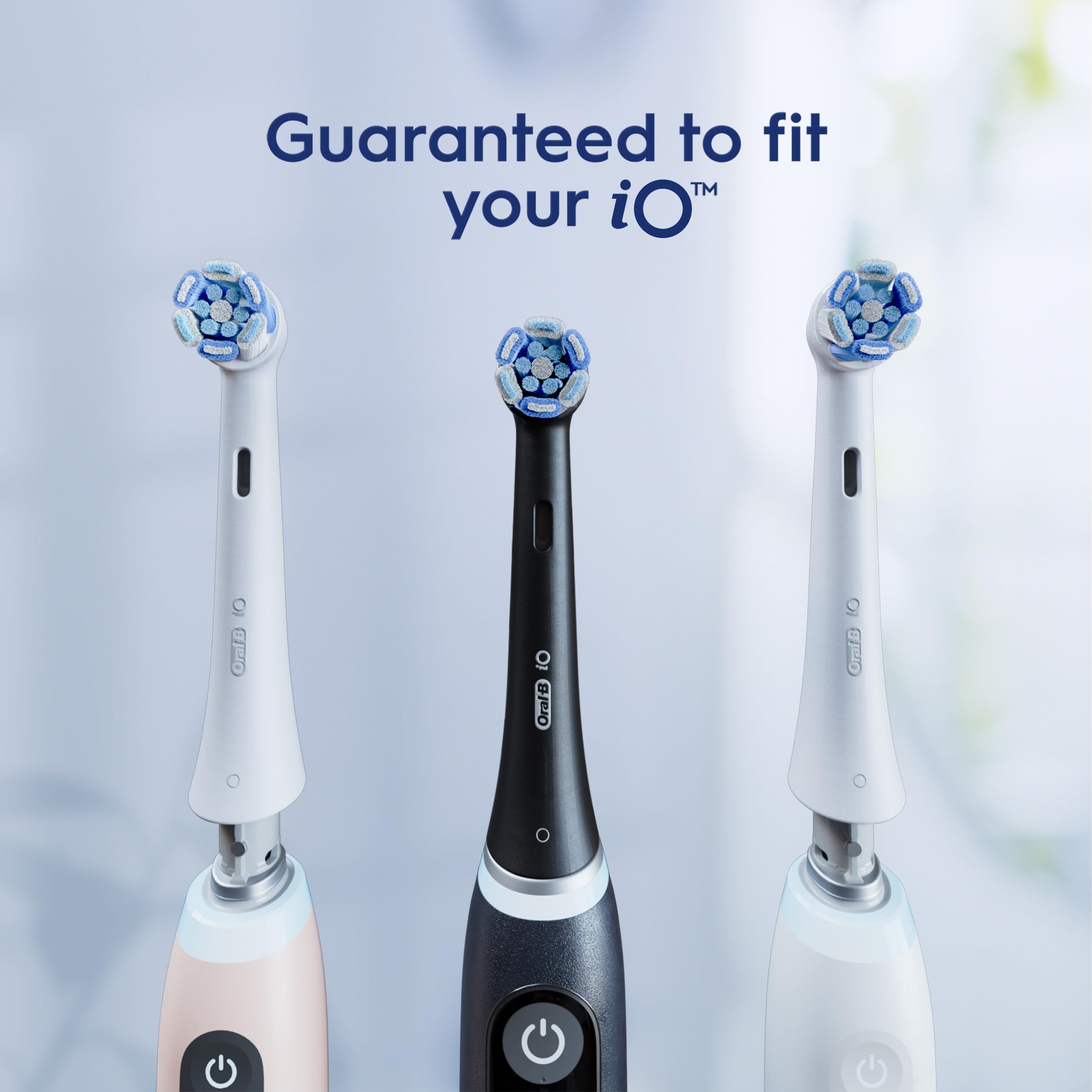 Oral-B iO Genuine Ultimate Clean Replacement Brush Heads, Black, 2ct Refills, 6 Month Supply, Compatible Exclusively with Oral-B iO Electric Toothbrushes, Not Compatible with any Other Series Including: Pro, Vitality, Smart, or Genius