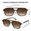 SOJOS Retro Aviator Sunglasses for Women Men,Trendy Rectangle Womens Mens Shades Sun Glasses SJ2202 Tortoise Frame Brown Grading Lens 🍁 All In One Marketplace Canada
