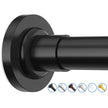 SUNALLY Shower Curtain Rod Adjustable 32-75 Inch, Spring Tension Shower Pole Rods Extendable Stainless Steel Telescoping Curtain Rod for Bathroom Windows Closet, No Drilling, No Slip, No Rust, Black 🍁 All In One Marketplace Canada