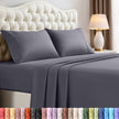 Utopia Bedding Full/Double Bed Sheets - 4 Piece Full Size Cooling Sheet Set - Hotel Luxury Soft Breathable Microfiber, Oeko-TEX, Deep Pocket Easy Fit & Care, Fade & Wrinkle Resistant, Grey 🍁 All In One Marketplace Canada