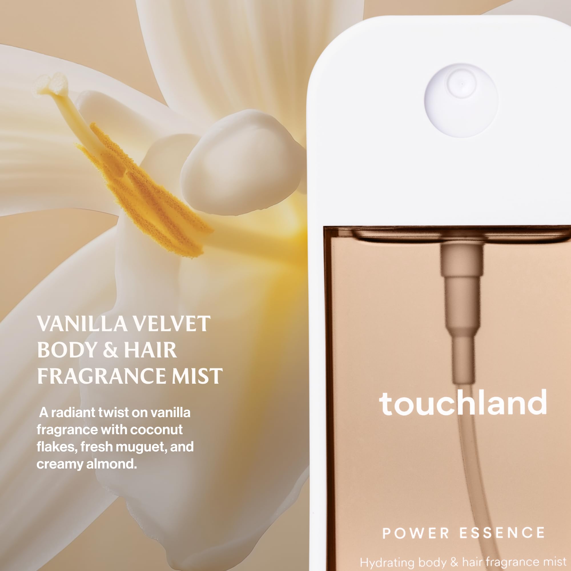 Touchland Body & Hair Fragrance Mist, 2 FL OZ - Vanilla Velvet 🍁 All In One Marketplace Canada