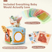 hahaland Baby Tissue Box Toy - Montessori Baby Toys 6-12 Months, Mirror Sensory Toys for Babies 12-18 Months, Boy Girl Gifts for 6M+ 🍁 All In One Marketplace Canada