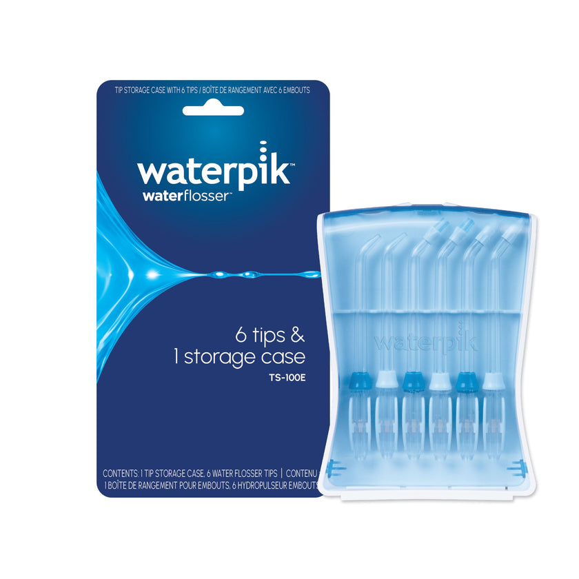 Waterpik Water Flosser Tips with Storage Case 6 Authentic Replacement Tips Sturdy Storage Case 1 Count 🍁 All In One Marketplace Canada