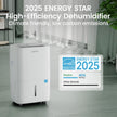 Waykar 80 Pints 2025 Energy Star Dehumidifier for Spaces up to 5,500 Sq. Ft for Basement and Home, Large Room with Drain Hose and 1.14 Gallons Water Tank 🍁 All In One Marketplace Canada