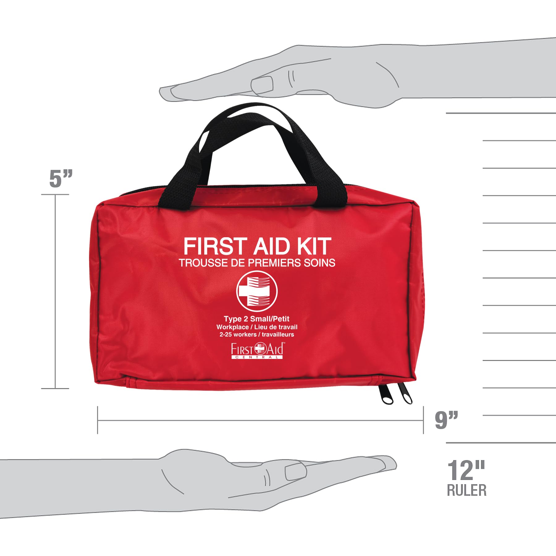 First Aid Central AZ-CSA2SN Type 2 25-Person Basic First Aid Kit, 91 Pieces 🍁 All In One Marketplace Canada