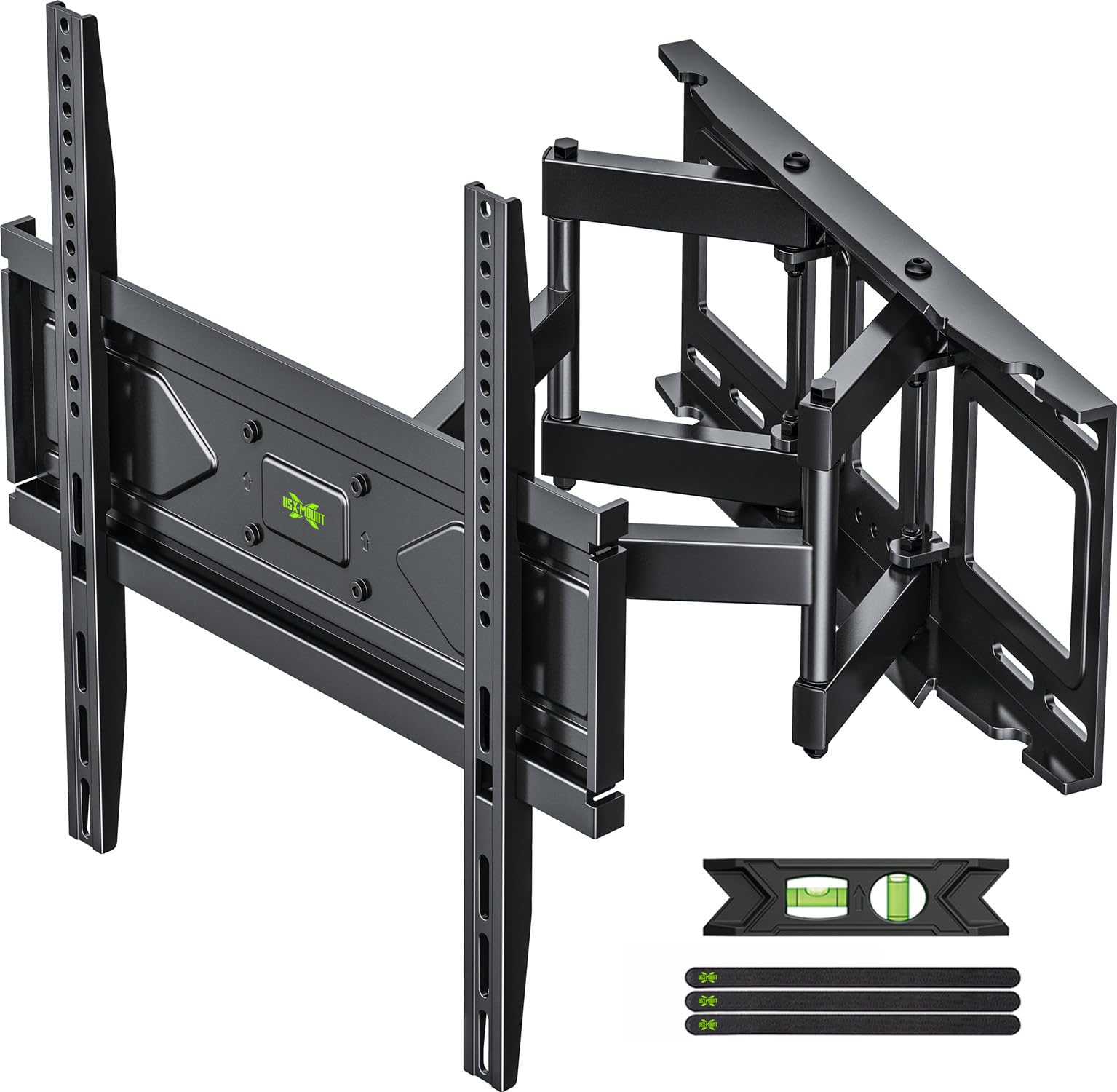 USX MOUNT Full Motion TV Wall Mount for Most 32-70 inch TVs up to 99 Lbs, Wall Mount TV Bracket with Articulating Swivel Tilting, TV Mount Fit 12