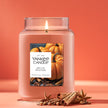 Yankee Candle Large Jar Scented Candle with up to 150 Hour Burn Time, Premium Plant Wax Blend for Cleaner Consistent Burn and Room Filling Fragrance, 22 oz, Spiced Pumpkin 🍁 All In One Marketplace Canada
