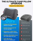 Hikenture Camping Pillow with Removable Cover-Ultralight Inflatable Pillow for Neck Lumber Support-Upgrade Backpacking Pillow-Washable Travel Air Pillows for Camping, Hiking, Backpacking (Grey) 🍁 All In One Marketplace Canada