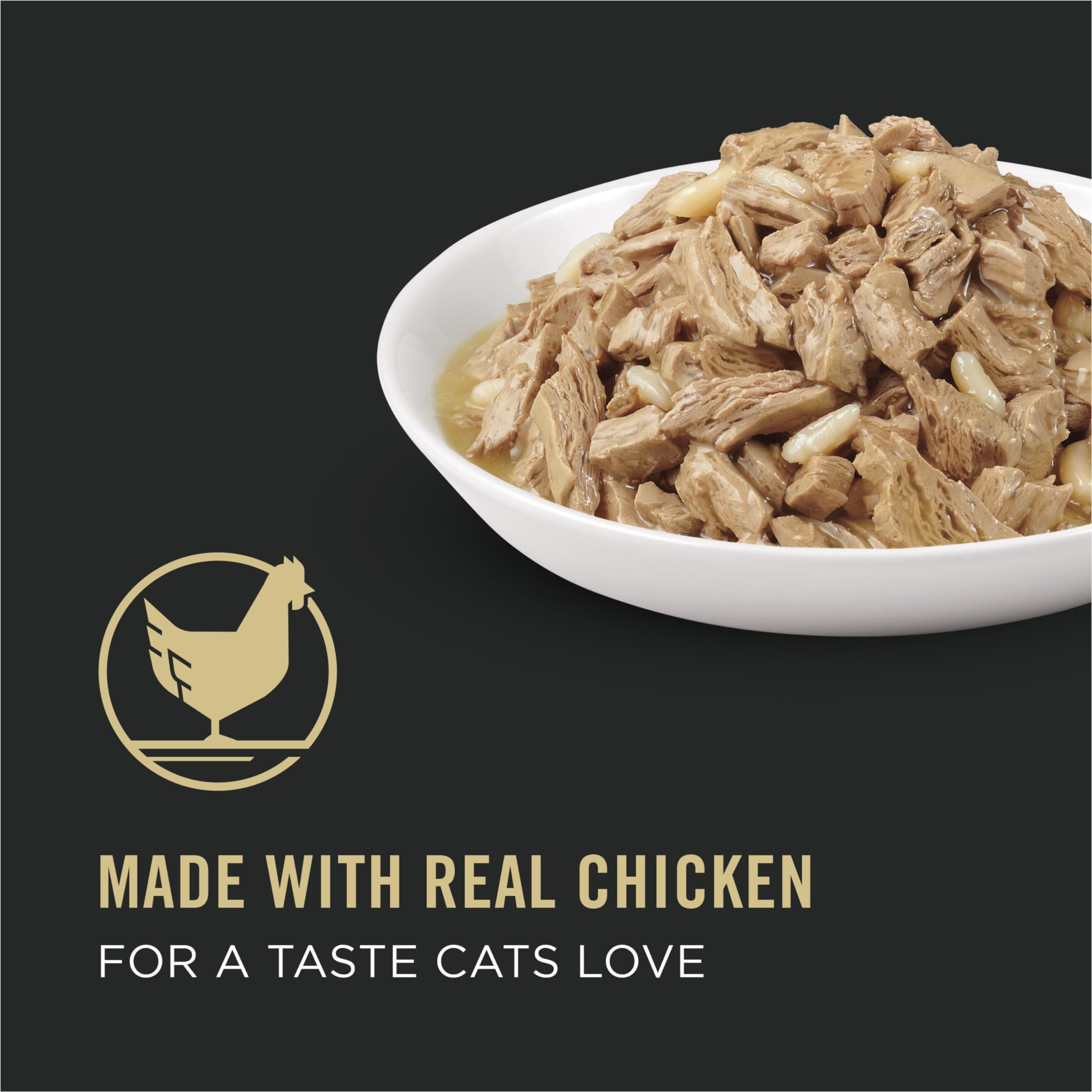 Purina Pro Plan Complete Essentials Wet Cat Food, Chicken & Rice Entree in Gravy - 85 g Can (24 Pack) 🍁 All In One Marketplace Canada