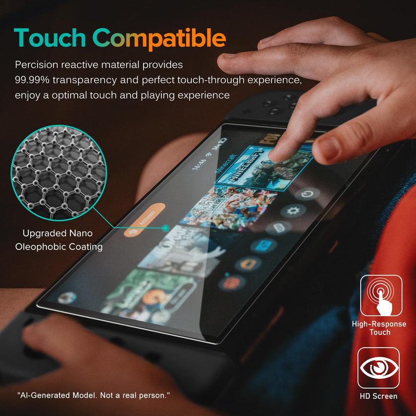 ivoler 4-Pack Screen Protector Tempered Glass for Nintendo Switch 2 Model 2025 with [Alignment Frame] Accessories Transparent HD Clear Anti-Scratch Screen Protector for Nintendo Switch 2, 7.9-Inch 🍁 All In One Marketplace Canada