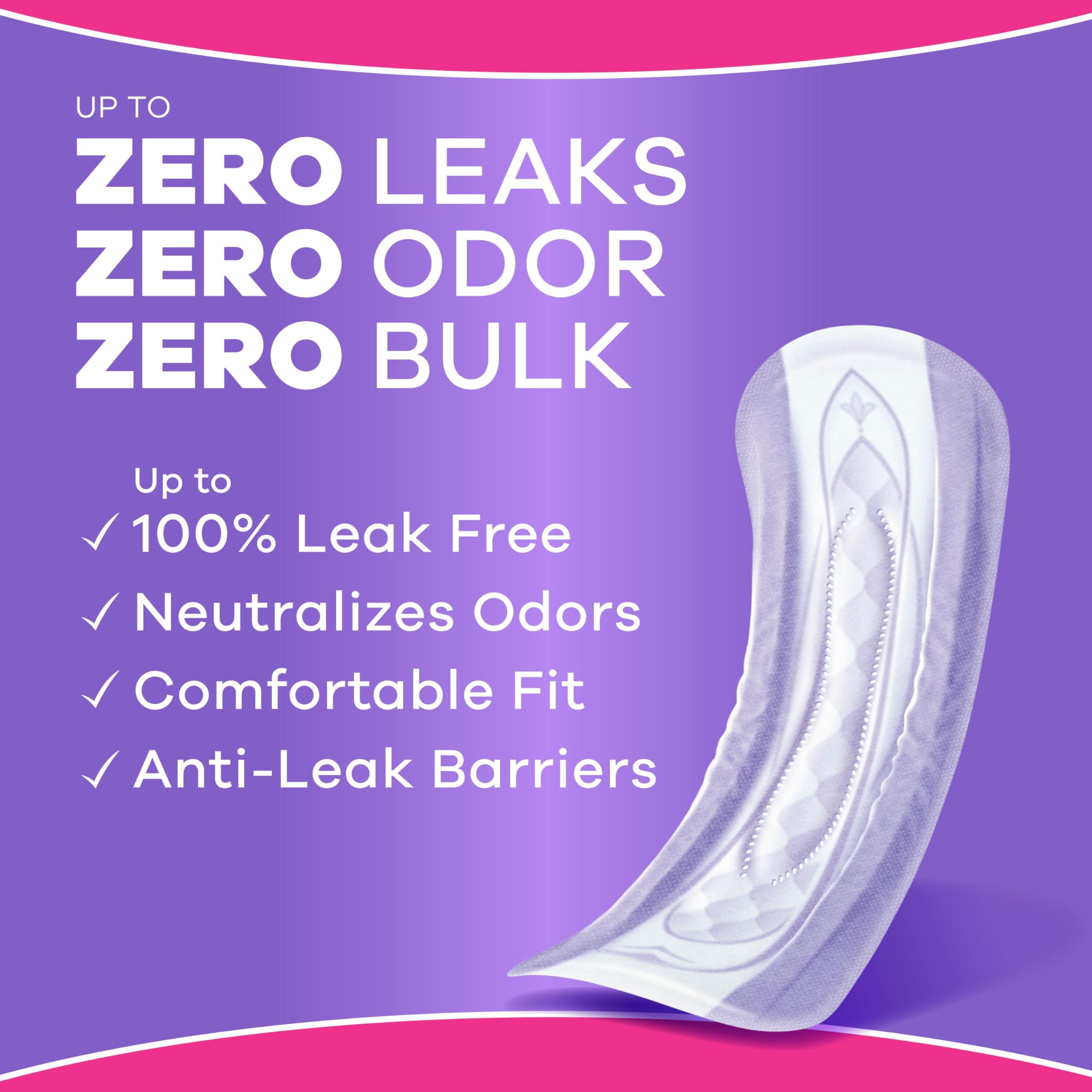 Always Discreet Adult Incontinence Pads for Women, Moderate Absorbency, Regular Length, Postpartum Pads, 108 Count 🍁 All In One Marketplace Canada