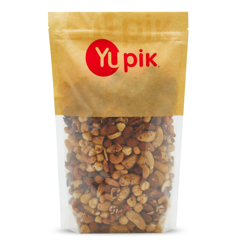 Yupik Deluxe Unsalted Nuts Mix, Brazil Nuts, Almonds, Cashews, Pecans, Hazelnuts (Less Than 30% Peanuts), 1Kg 🍁 All In One Marketplace Canada