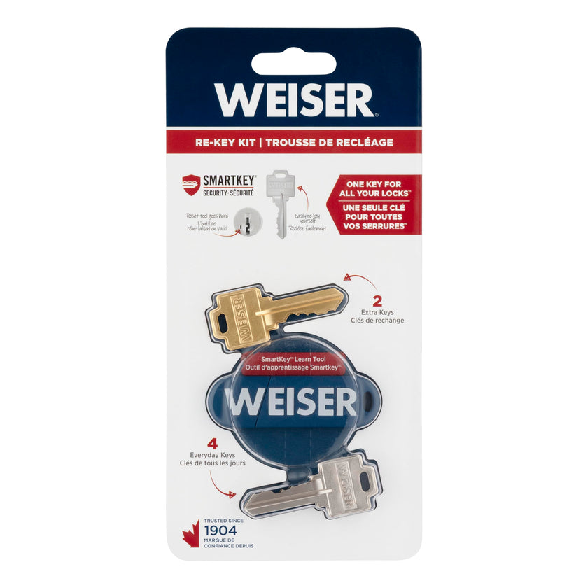 Weiser SmartKey Re-Key Kit, Re-Key Kit for Weiser SmartKey Deadbolt Locks, Door Handles, Door Knobs and Electronic Locks, Re-Key Your Lock in Seconds 🍁 All In One Marketplace Canada