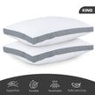 Utopia Bedding Bed Pillows for Sleeping King Size (Grey), Set of 2, Cooling Hotel Quality, Gusseted Pillow for Back, Stomach or Side Sleepers 🍁 All In One Marketplace Canada