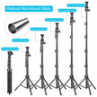 YOTOCversion 1.7 Meter/67 inch Phone Tripod Stand & Bluetooth Selfie Stick Tripod, Cellphone Tripod with Bluetooth Remote, Compatible with iPhone 16/15/14/13/12/12 pro/11/11pro/8 🍁 All In One Marketplace Canada