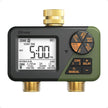 Diivoo 2 Zone Water Timer for Garden Hose, Programmable Sprinkler Hose Timer with Brass Inlet & Outlet, IP66 Waterproof, Rain Delay & Manual Mode for Irrigation, Lawn, Yard 🍁 All In One Marketplace Canada
