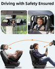 Zacro Baby Car Mirror, Shatter-Proof Acrylic Baby Mirror for Car, Rearview Baby Mirror-Easily to Observe The Baby's Every Move, Safety and 360 Degree Adjustability 🍁 All In One Marketplace Canada