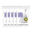 simplehuman Code R 100 Count, Dispenser Pack Custom Fit Liners, Drawstring Trash Bags, 10L / 2.6 Gallons, White 🍁 All In One Marketplace Canada