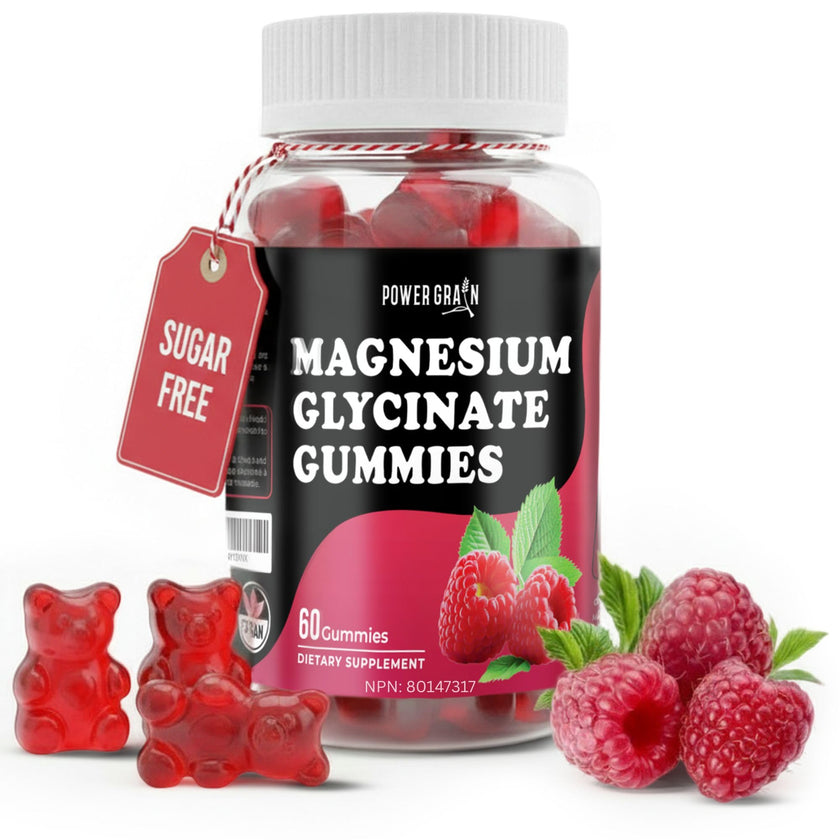 Magnesium Glycinate Gummies (400mg / Serving) - Sugar-Free Magnesium Gummies for Women, Men & Kids, Muscle, Nerve, Bone & Heart Support, Relaxation & Sleep Support - 30 Serving 🍁 All In One Marketplace Canada