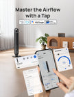 DREO Smart Tower Fan for Bedroom, 90° Oscillating Standing Fans for Room with 4 Speeds, 4 Modes, 25dB Quiet for Sleep, 25ft/s Velocity, 8H Timer, Remote/App/Voice Control for Living Room, Office, Home 🍁 All In One Marketplace Canada