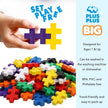 PLUS PLUS - 100 Pcs 30 x 50 mm Big Basic Colors Mix Building Blocks 🍁 All In One Marketplace Canada