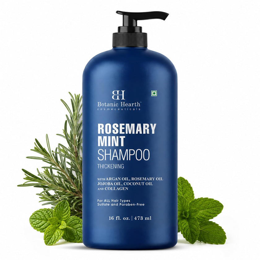 Botanic Hearth Rosemary Shampoo with Biotin & Mint, Sulfate-Free Deep Cleansing Shampoo for Thicker, Fuller-Looking Hair, Nourishing Scalp Care, 16 fl oz 🍁 All In One Marketplace Canada