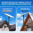 Bloazzup Starlink Mount for Standard 4/4X/Gen 3, Adjustable Starlink Wall Mount Gen 3/V3 with Telescoping Arm, Rustproof, Weatherproof for Concrete/Wood Walls, Starlink Wall Mounts for Dishes 🍁 All In One Marketplace Canada