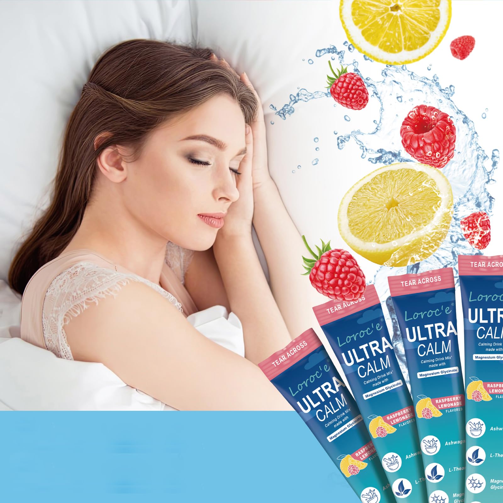 UltraCalm Super Drink Packets, Raspberry Lemon Flavor, Sugar-Free (30 Servings) 🍁 All In One Marketplace Canada