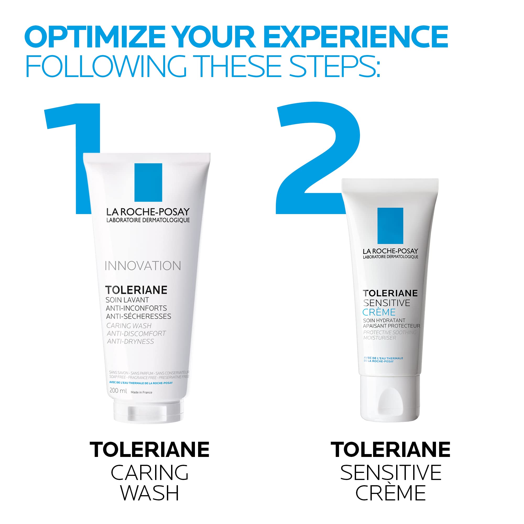 La Roche-Posay Face Wash, Toleriane Hydrating Cleanser with Ceramides, Face Wash for Normal to Dry Sensitive Skin, Soap Free, Fragrance Free, Alcohol Free, 200mL 🍁 All In One Marketplace Canada