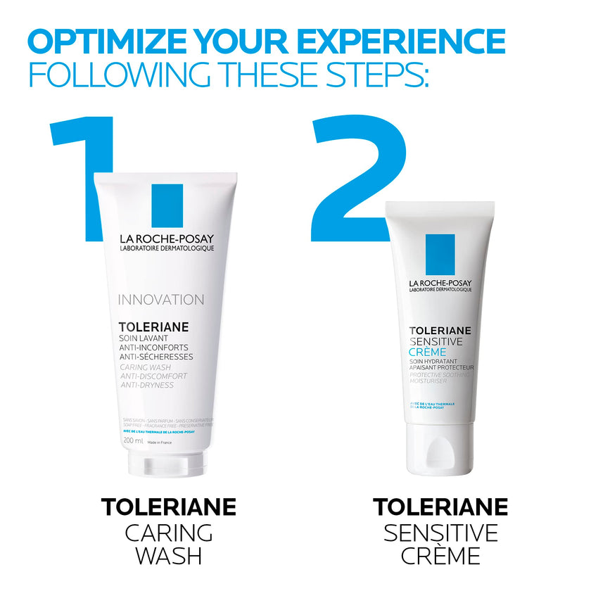 La Roche-Posay Face Wash, Toleriane Hydrating Cleanser with Ceramides, Face Wash for Normal to Dry Sensitive Skin, Soap Free, Fragrance Free, Alcohol Free, 200mL 🍁 All In One Marketplace Canada