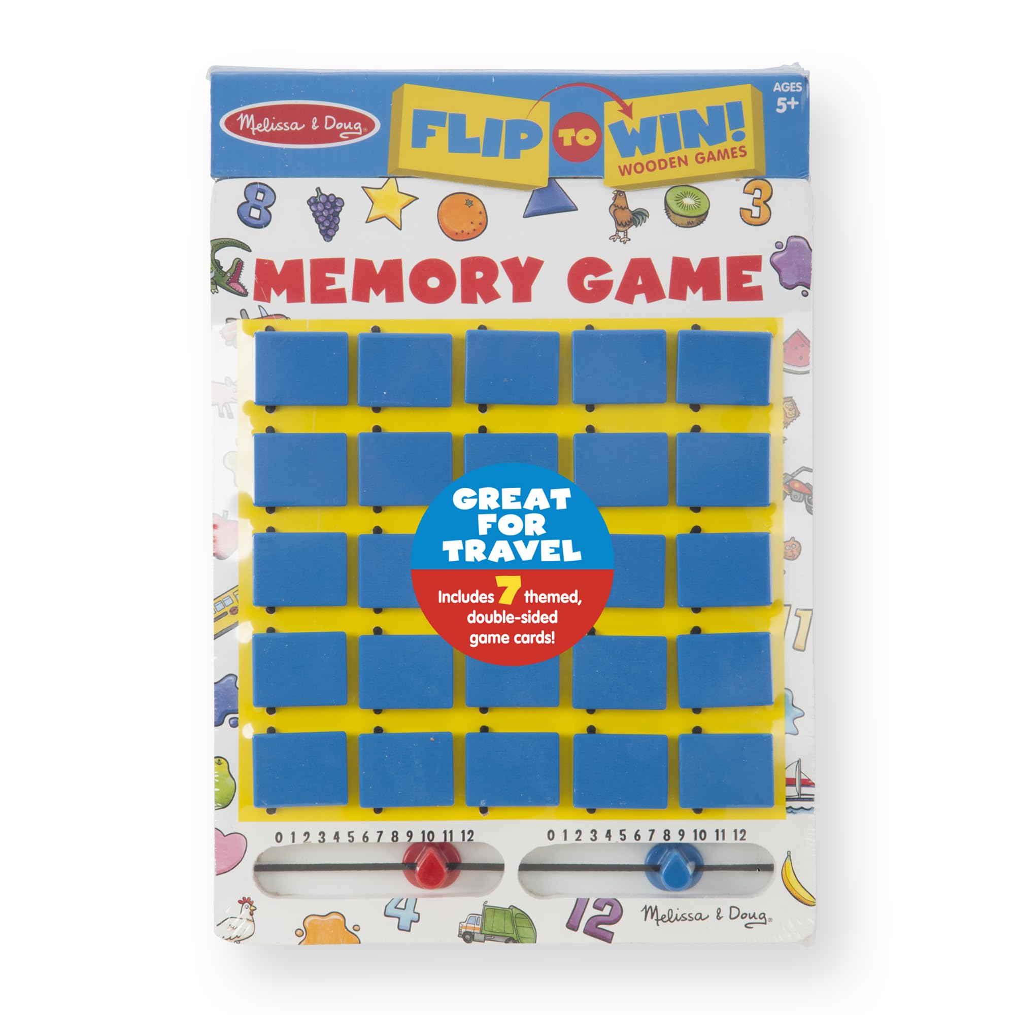 Melissa & Doug Flip-to-Win Portable Wooden Travel Memory Game 🍁 All In One Marketplace Canada