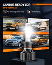 SEALIGHT H4/9003/HB2 LED Headlight Bulbs 50000 Lumens 800% Brightness, X1 Dual High/Low Beam LED Headlights Conversion Kit, 6000K Xenon White, H4 Halogen Replacement, IP67 Waterproof, Pack of 2 🍁 All In One Marketplace Canada
