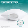 Utopia Bedding Set of 4 Waterproof Pillow Protectors with Zipper Queen Size (White), Ultra Soft Pillow Covers, Bed Bug and Dust Mite Proof Pillow Encasements, Moisture Wicking Pillow Cases 🍁 All In One Marketplace Canada