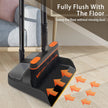 JEHONN Broom and Dustpan Set for Home, Long Handle Lightweight 180 Degree Rotating Broom Set Indoor, Upright Standing Dust Pan with Comb Teeth, Store Sweep Set for Room Kitchen Office Lobby 🍁 All In One Marketplace Canada