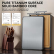 Mothers Day Gifts, Titanium Cutting Board for Kitchen, Double Sided Reversible Chopping Board, Titanium & Bamboo Wood Cutting Board for Meat, Vegetables and Fruit, Easy to Clean (16×11) 🍁 All In One Marketplace Canada