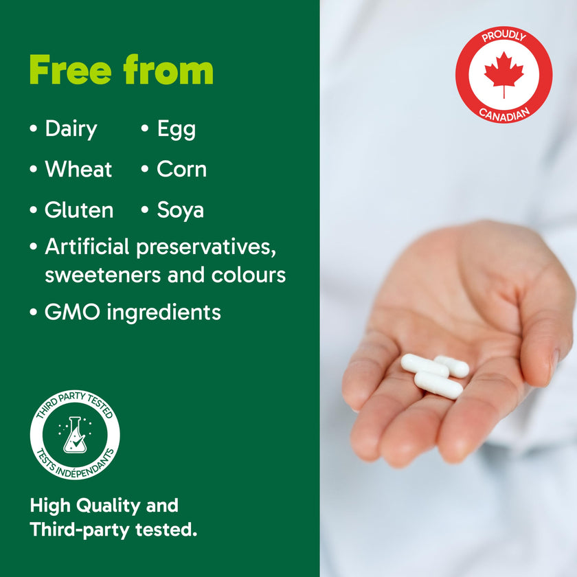 Organika Canadian-Made L-Glutathione (Reduced), Antioxidant and Detox Support -100 Caps 🍁 All In One Marketplace Canada