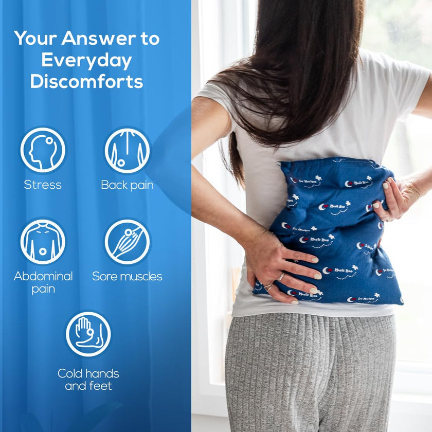 The Original Magic Bag X-Large Heating Compression, Hot/Cold Therapy for Back and Shoulder Pain Relief, Cordless Hot Cold Compress, 29 x 29 cm (11.5