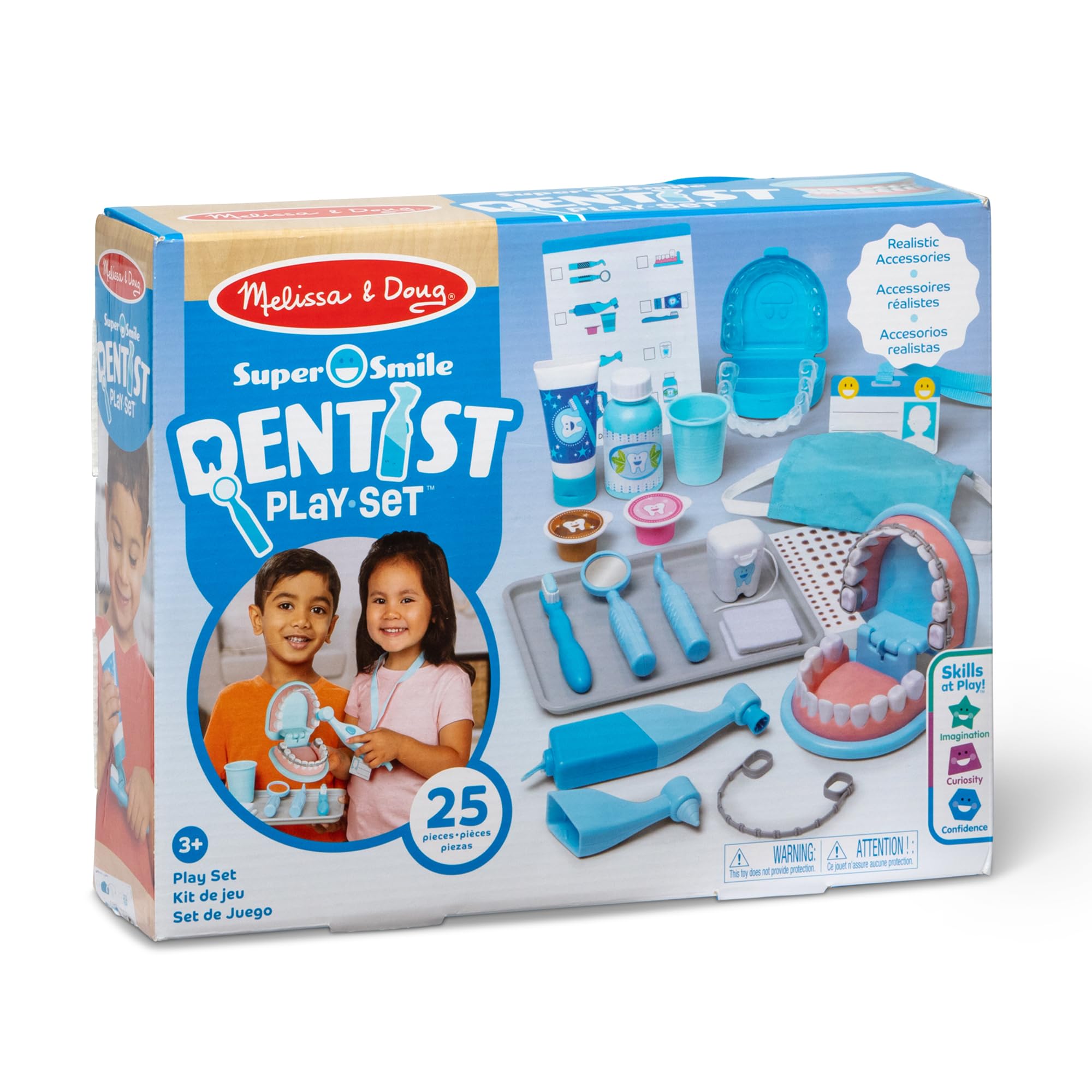 Melissa & Doug Super Smile Dentist Kit with Pretend Play Set of Teeth and Dental Accessories (25 Toy Pieces) Pretend Dentist Play Set, for Kids Ages 3+ 🍁 All In One Marketplace Canada