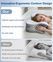 CosBed Cervical Neck Pillow, Ergonomic Memory Foam Pillows for Neck Pain Relief with Breathable Pillowcase, Contour Neck Support Pillow for Side Back Stomach Sleepers White 🍁 All In One Marketplace Canada