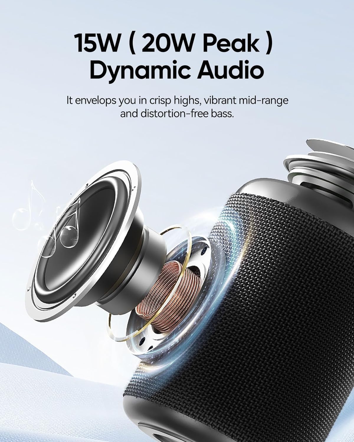 Portable Bluetooth Speaker with Lights, Powerful Crystal Clear Sound, IPX5 Waterproof, All Day Playtime, AUX&TF-Card Input, Bluetooth 5.3, TWS Paring, Small Wireless Speaker for Outdoor, Gift Ideas 🍁 All In One Marketplace Canada