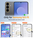 FNTCASE for Samsung-Galaxy S25 FE Case: Magnetic Translucent Matte Military Grade Drop Proof Protection Cell Phone Cover - Slim Rugged Durable Shockproof Protective Cases (Black 6.7 inch) 🍁 All In One Marketplace Canada