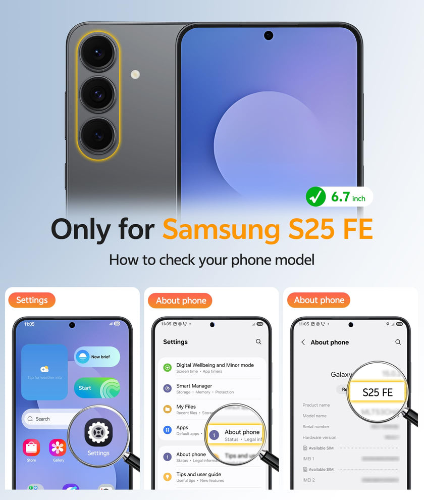 FNTCASE for Samsung-Galaxy S25 FE Case: Magnetic Translucent Matte Military Grade Drop Proof Protection Cell Phone Cover - Slim Rugged Durable Shockproof Protective Cases (Black 6.7 inch) 🍁 All In One Marketplace Canada