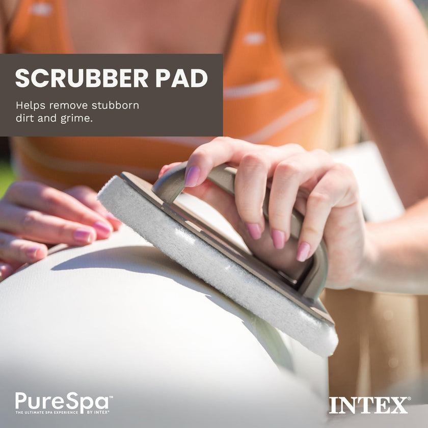 Intex PureSpa Hot Tub and Spa Maintenance Accessory Kit with Curved Brush, Mesh Net Skimmer, and Scrubber for Inflatable PureSpa Home Hot Tubs 🍁 All In One Marketplace Canada