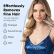 VG VOGCREST Eyebrow Facial Trimmer: 2 in1 Rechargeable Facial Hair Removal and Eyebrow Shaver - Face Lips Body Painless Facial Razor with Built-in LED Light (Sky Blue) 🍁 All In One Marketplace Canada
